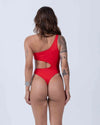 Maiô Assimétrico Pitaya - Maré Maria moda fitness