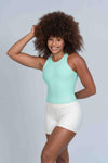 Blusa Fitness Casual Charlote Verde Menta compressão - Maré Maria moda fitness