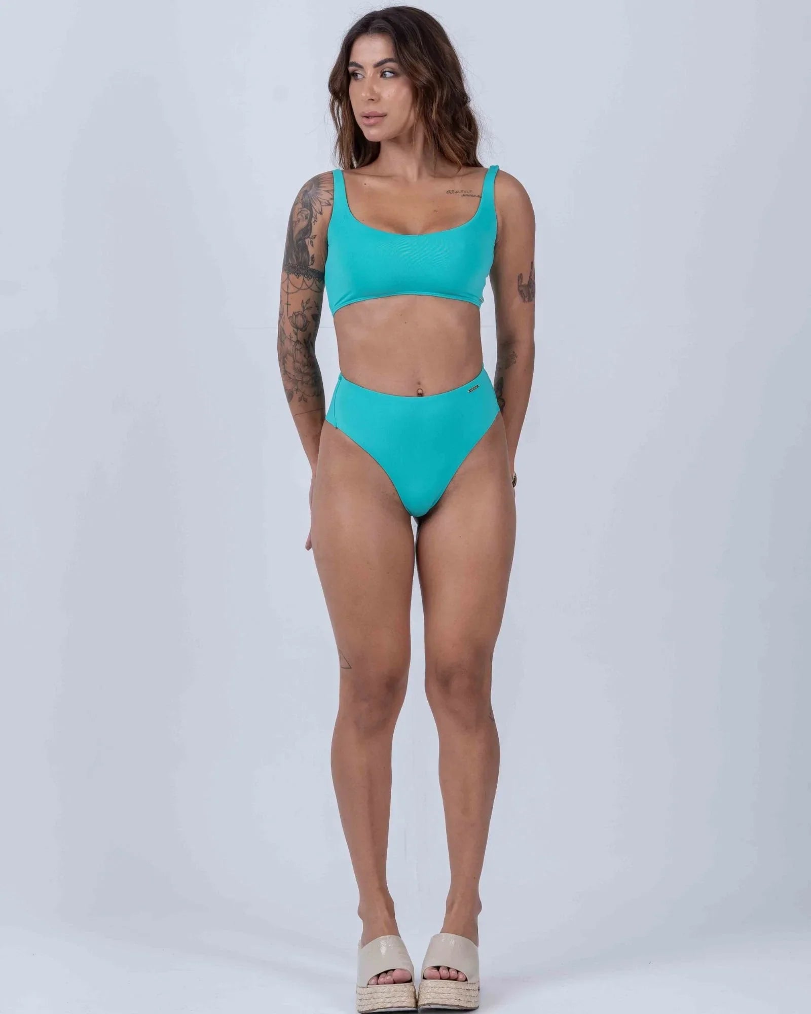 Top Summer Verde Piscina - Maré Maria moda fitness