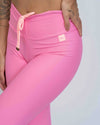 Calça Legging Slim duo Rosa Malibu com Coral - Maré Maria moda fitness