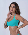 Top Summer Verde Piscina - Maré Maria moda fitness
