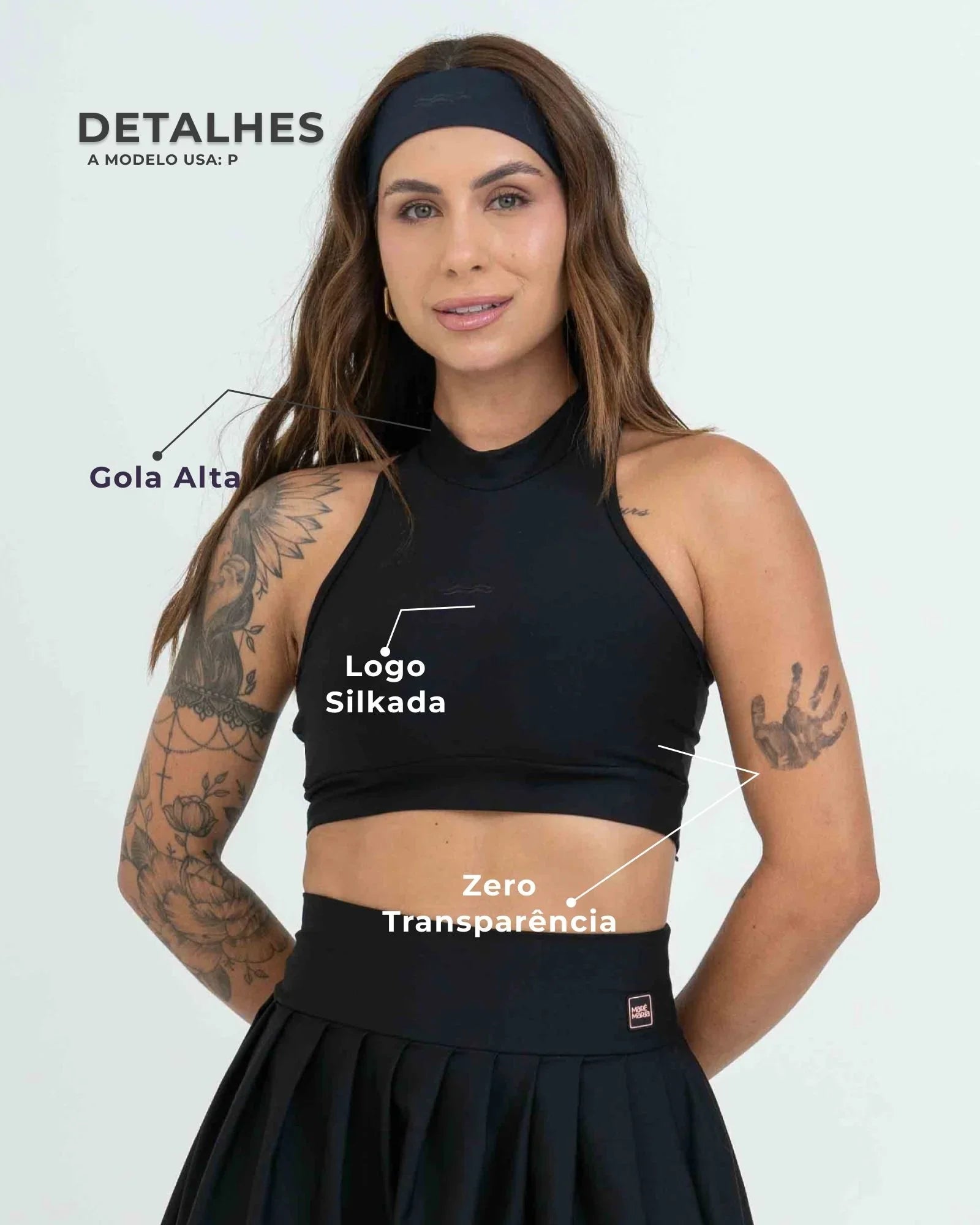 Top Fitness Aline Super Black - Maré Maria moda fitness