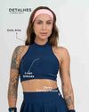 Top Fitness Aline Azul Marinho - Maré Maria moda fitness