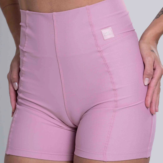 Short Fitness Classic Rosa Glam compressão - Maré Maria moda fitness
