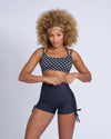 Short Empina Bumbum Smile Preto - Maré Maria moda fitness