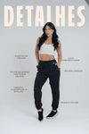 Calça Street Moletinho Jogger Preta - Maré Maria moda fitness