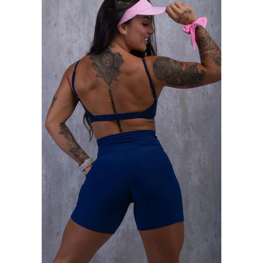 Top fitness Fresh Azul Marinho - Maré Maria moda fitness