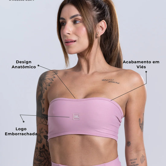 Top Faixa Tomara que caia Allure - Maré Maria moda fitness