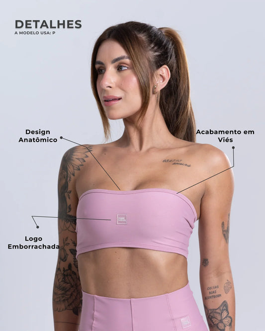Top Faixa Tomara que caia Allure - Maré Maria moda fitness