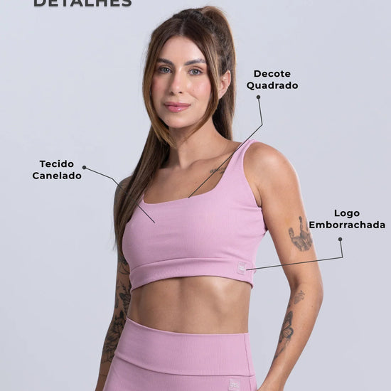 Top Fitness Open Canelado - Maré Maria moda fitness