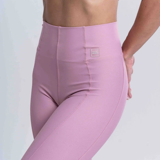 Calça Legging Fitness Classic Rosa Glam com compressão - Maré Maria moda fitness