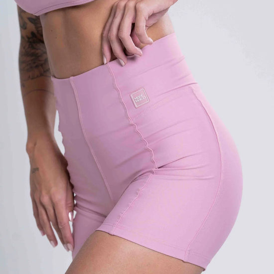 Short Fitness Classic Rosa Glam compressão - Maré Maria moda fitness