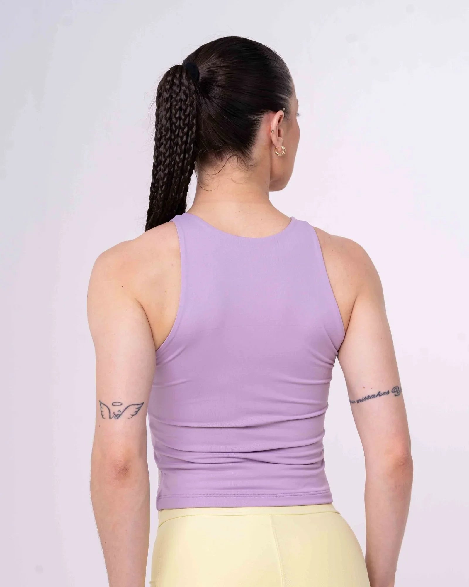 Blusa Fitness Casual Charlote Lavanda compressão - Maré Maria moda fitness