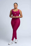 Macacão Fitness Clássico Rouge Compressão - Maré Maria moda fitness