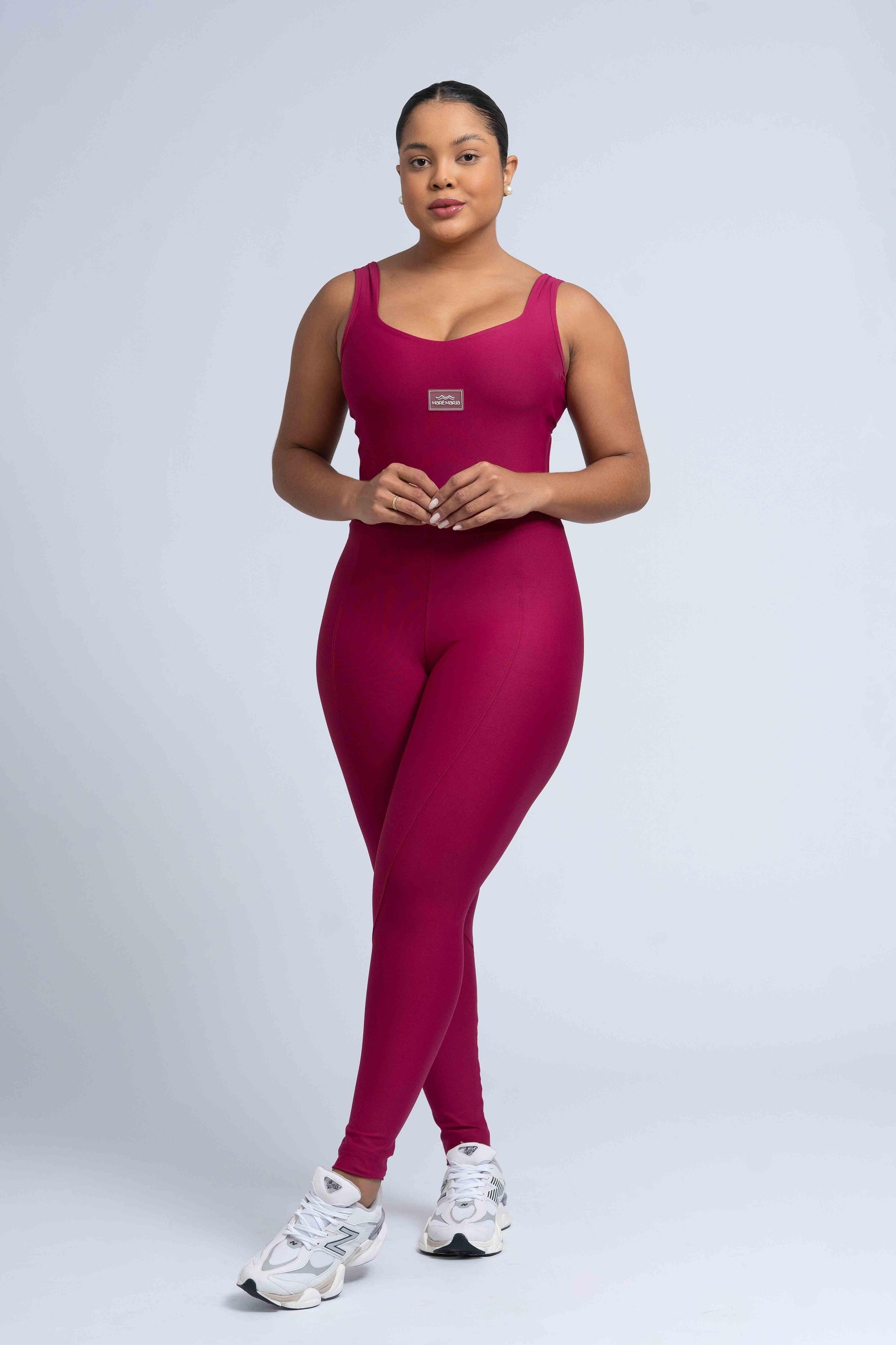 Macacão Fitness Clássico Rouge Compressão - Maré Maria moda fitness