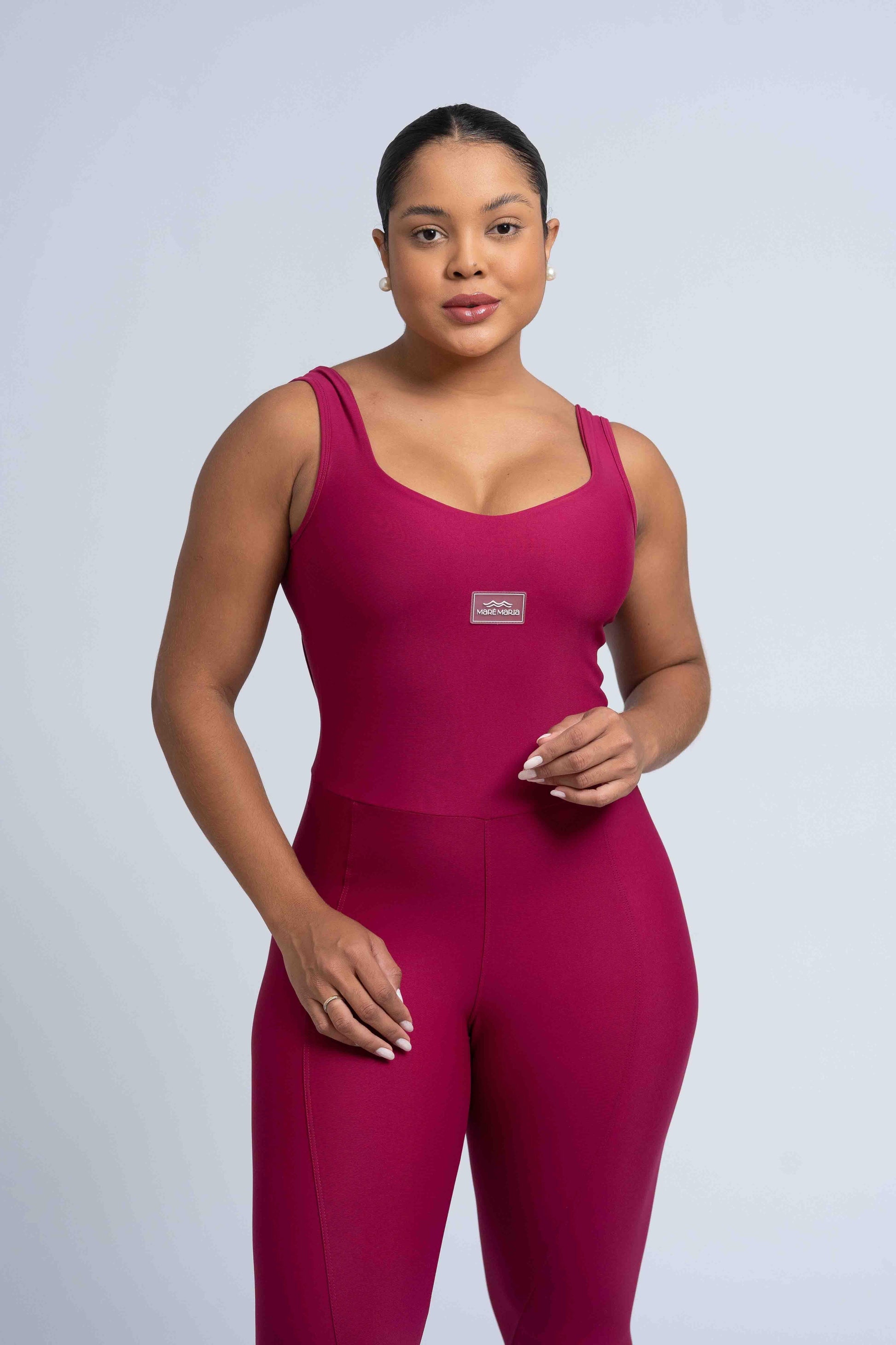 Macacão Fitness Clássico Rouge Compressão - Maré Maria moda fitness