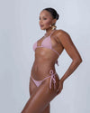 Calcinha Cortininha de Lacinho Rosa Glam - Maré Maria moda fitness