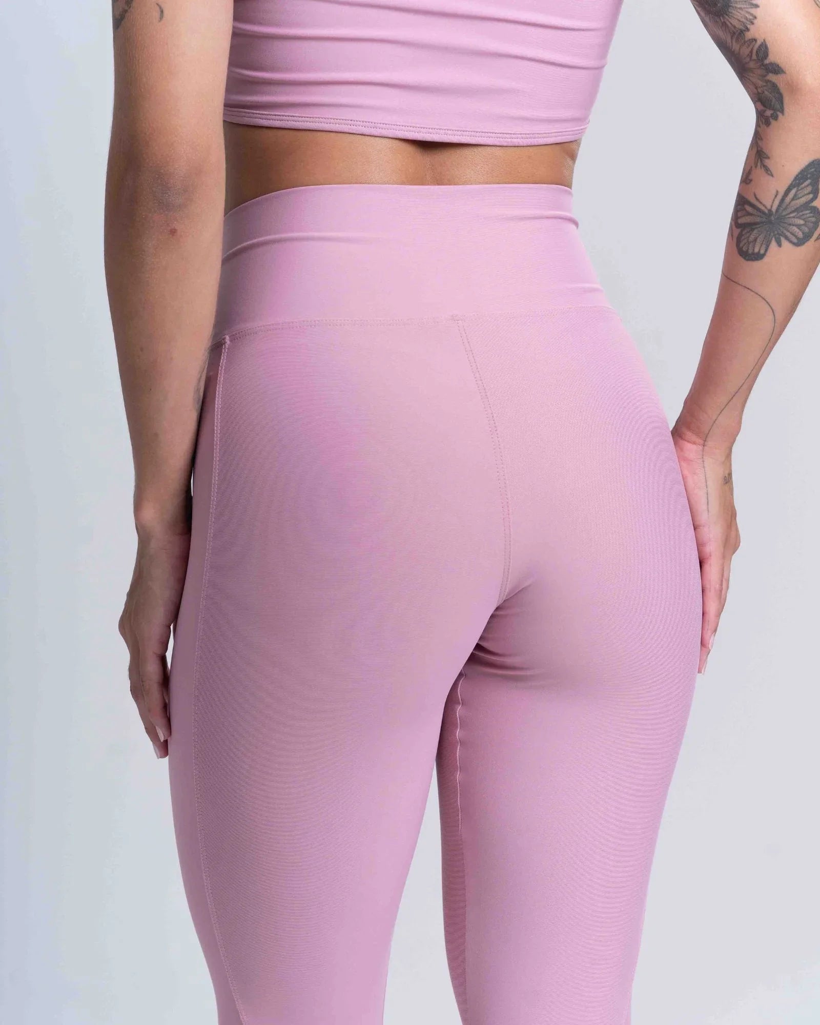 Calça Legging Fitness Classic Rosa Glam com compressão - Maré Maria moda fitness