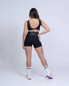 Short fitness Corrida Preto compressão e Vivo Off - Maré Maria moda fitness