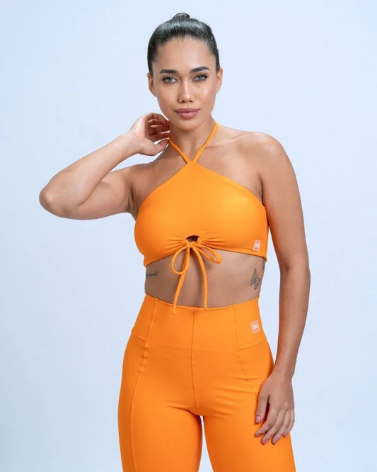 Top Fitness Niara Tangerina - Maré Maria moda fitness