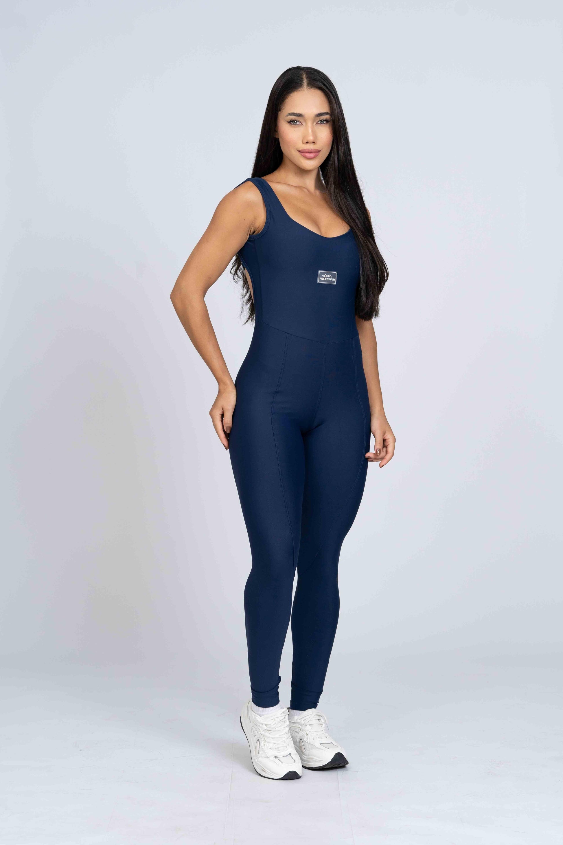 Macacão Fitness Clássico Azul Marinho - Maré Maria moda fitness
