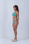 Top Cortininha Fixo Verde Piscina - Maré Maria moda fitness