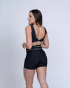 Short fitness Corrida Preto compressão e Vivo Off - Maré Maria moda fitness
