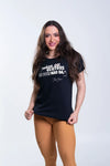 T-Shirt fitness Focus Julia Preta - Maré Maria moda fitness