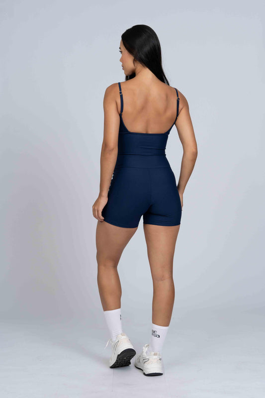 Macaquinho Fitness Mood Azul Marinho - Maré Maria moda fitness