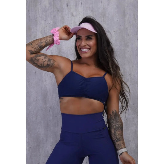 Top fitness Fresh Azul Marinho - Maré Maria moda fitness