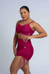 Short Fitness Smile Rouge S/ empina bumbum - Maré Maria moda fitness