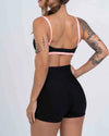 Short Confort sem costura frontal Super Black compressão sem empina - Maré Maria moda fitness