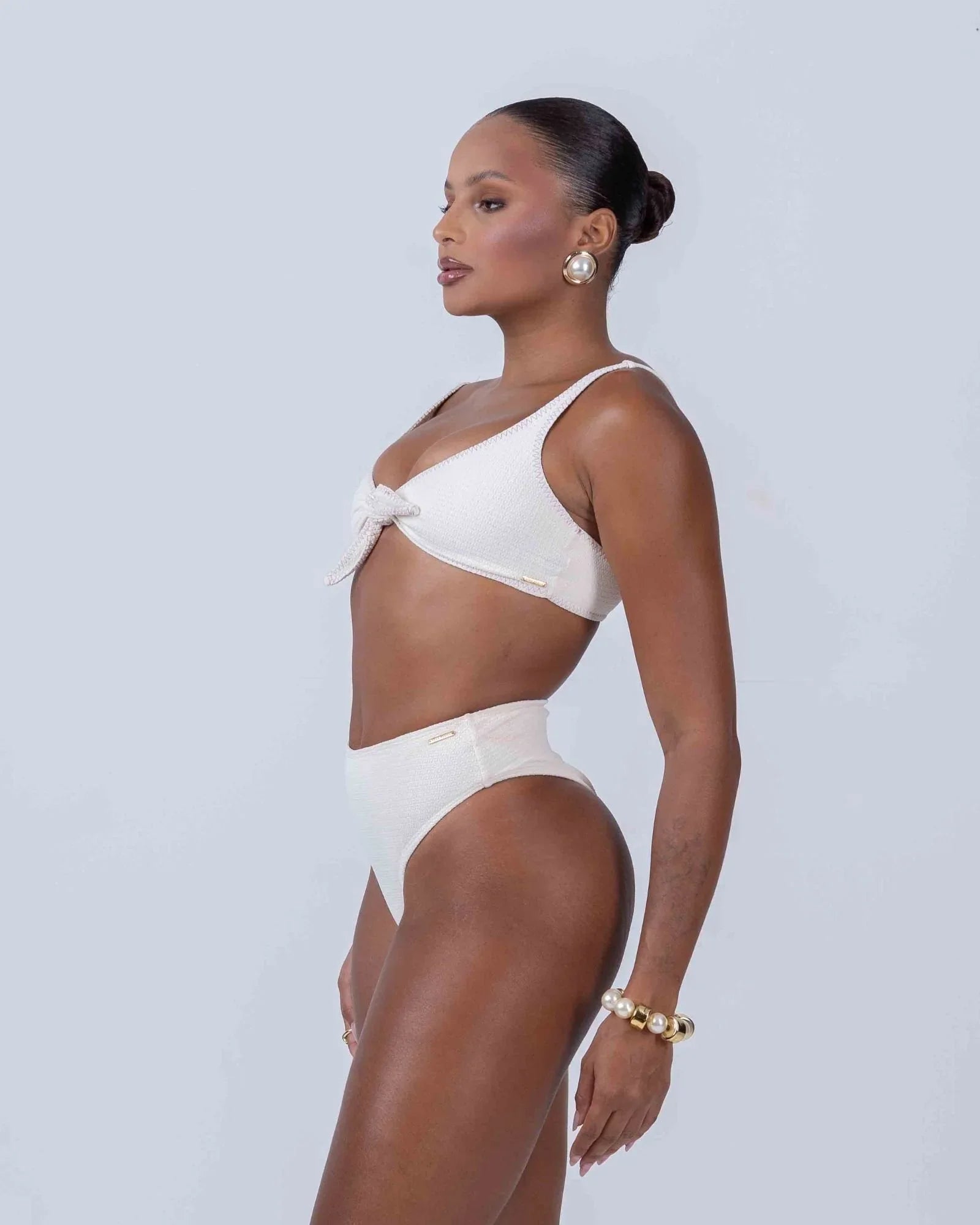 Calcinha Hot Pant Off White - Maré Maria moda fitness