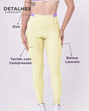 Calça Classic Duo Chá Verde com Lavanda Compressão c/ bolso - Maré Maria moda fitness