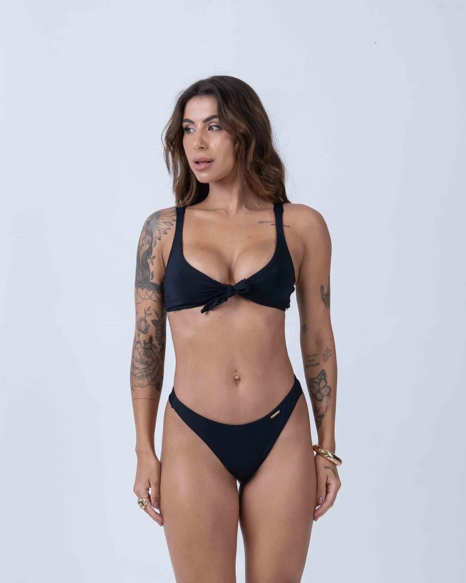 Top de Lacinho Preto - Maré Maria moda fitness