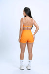 Short Fitness Slim Tangerina compressão sem empina bumbum - Maré Maria moda fitness