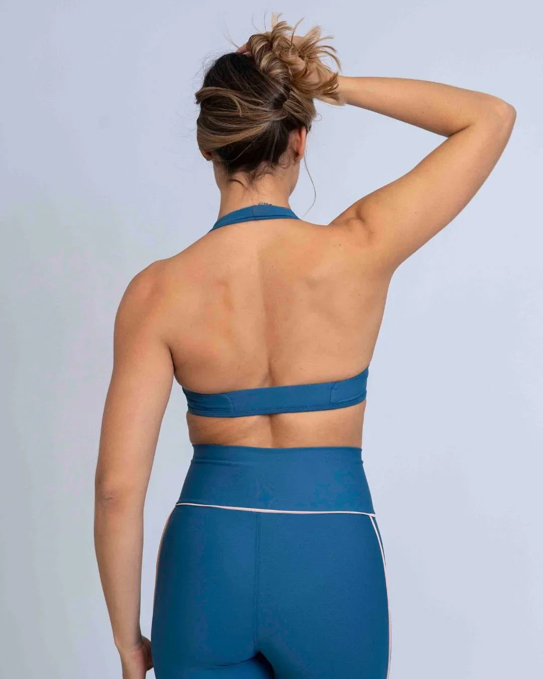 Top Fitness Nala Azul Sereia compressão - Maré Maria moda fitness