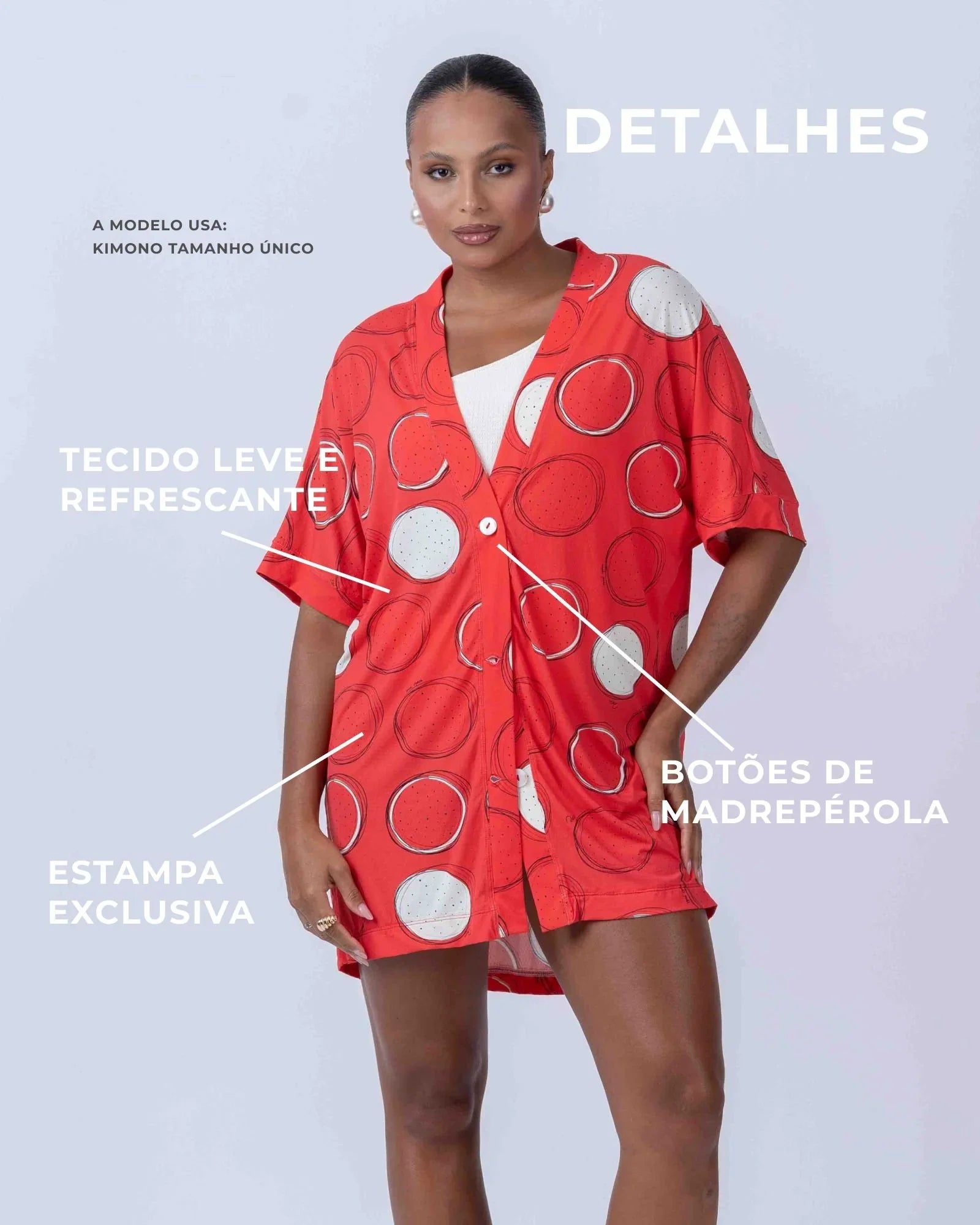 Kimono beach estampa Pitaya - Maré Maria moda fitness
