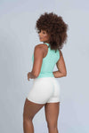 Blusa Fitness Casual Charlote Verde Menta compressão - Maré Maria moda fitness