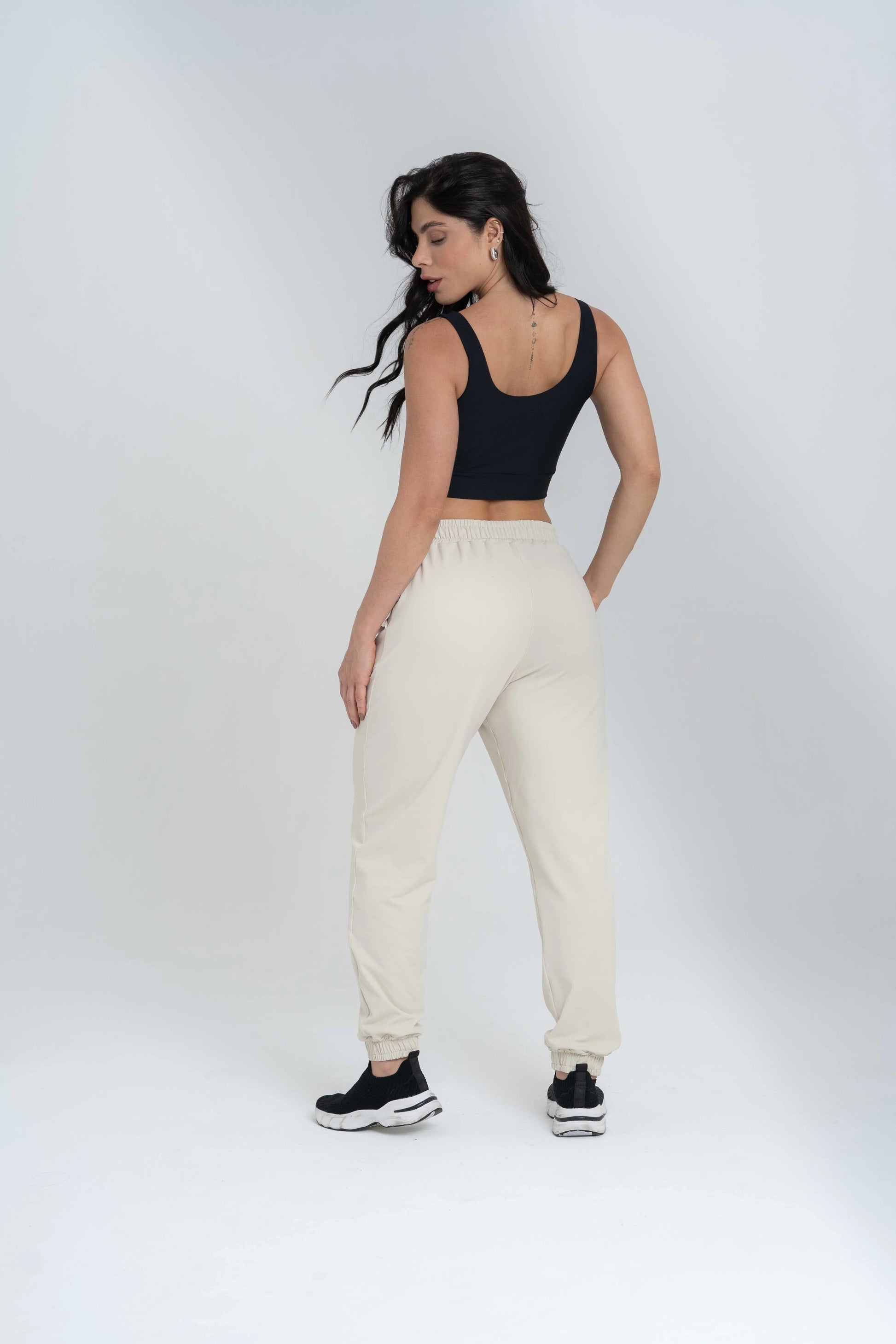 Calça Street Moletinho Jogger Luna - Maré Maria moda fitness