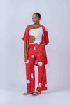 Calça pantalona beach estampa Pitaya - Maré Maria moda fitness