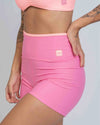 Short Fitness Line Rosa Malibu com Coral - Maré Maria moda fitness