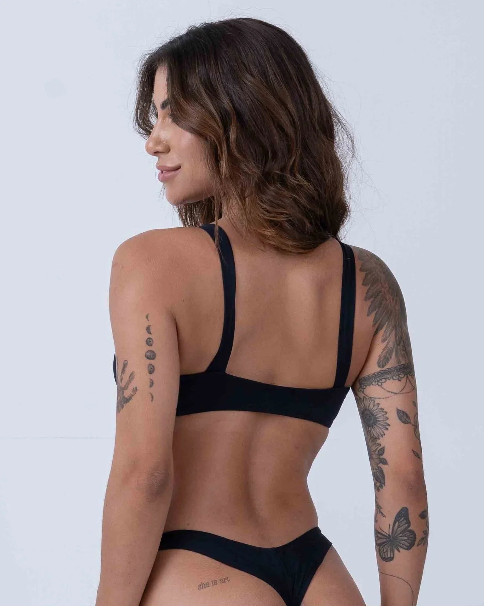 Top de Lacinho Preto - Maré Maria moda fitness