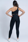 Calça Legging fitness Classic Preta com compressão e sem empina bumbum - Maré Maria moda fitness