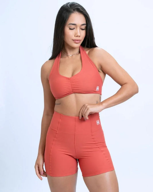 Short Classic Páprica compressão sem empina bumbum - Maré Maria moda fitness