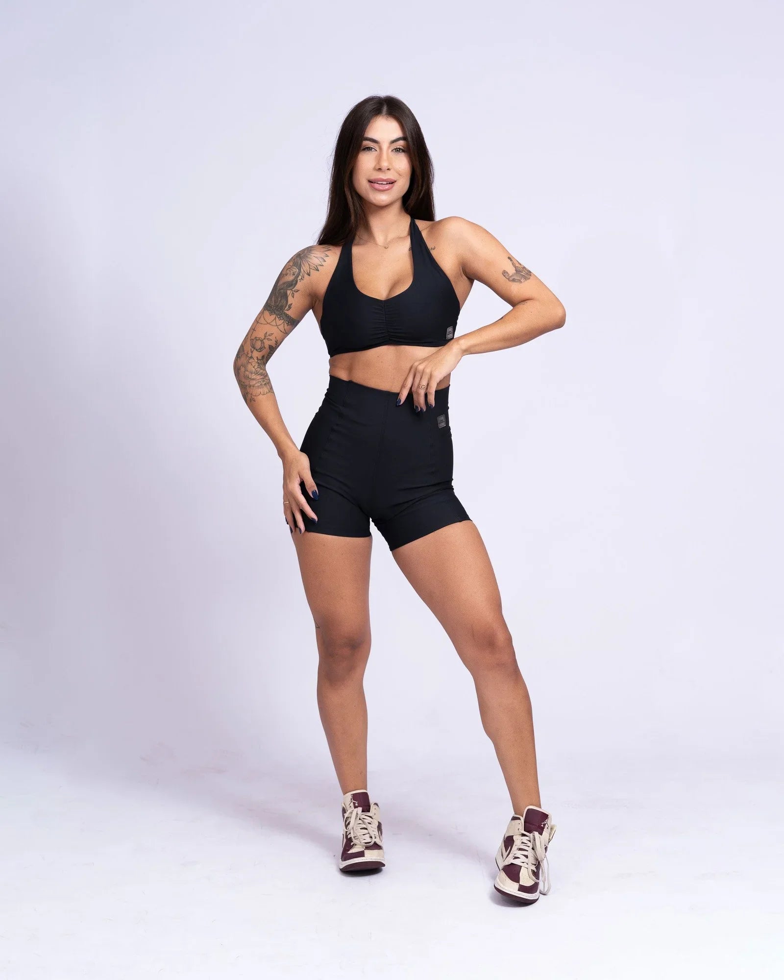 Top Fitness Nala Preto Frente Unica - Maré Maria moda fitness