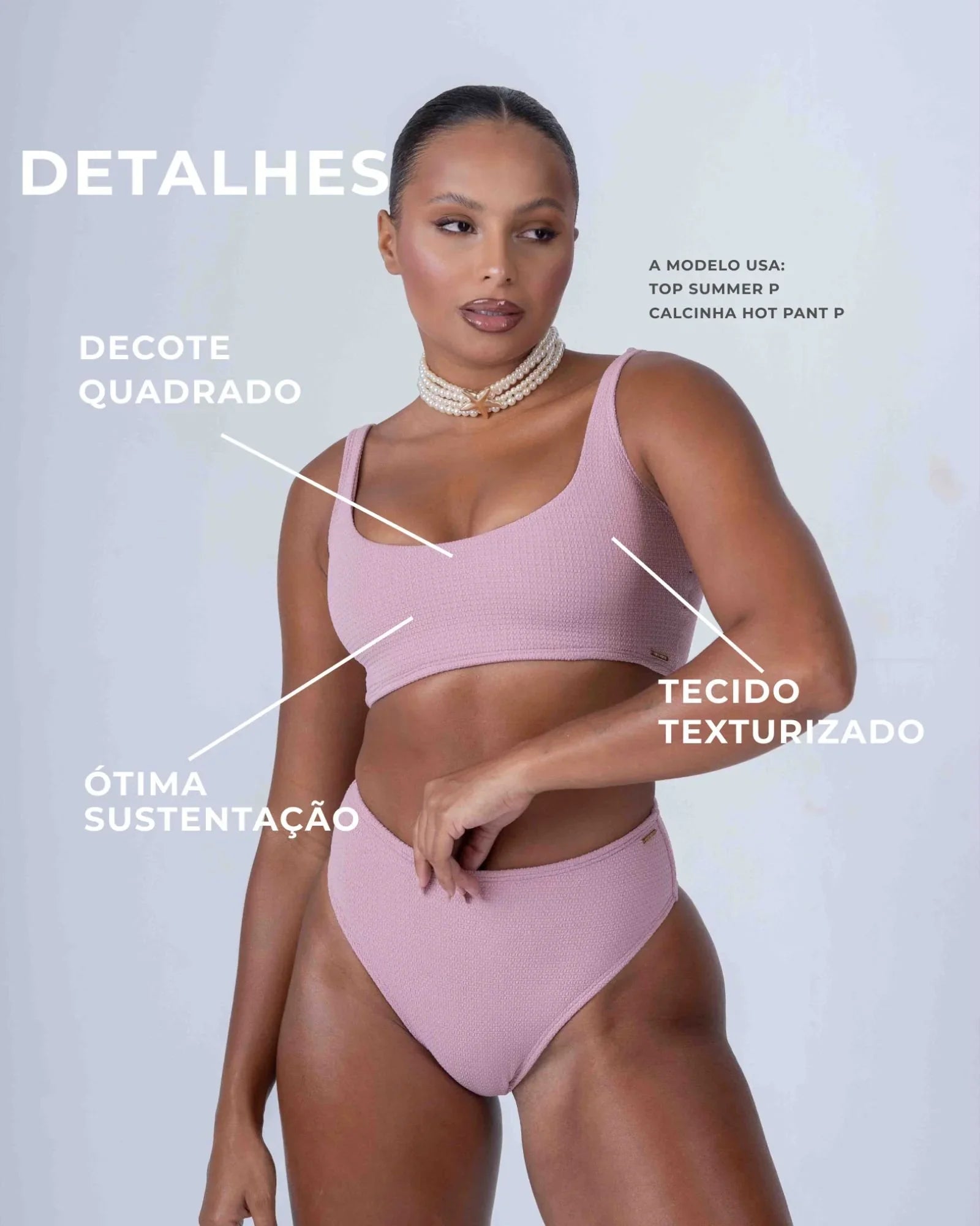 Top Summer Rosa Glam - Maré Maria moda fitness