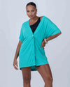 Kimono beach Verde Piscina - Maré Maria moda fitness