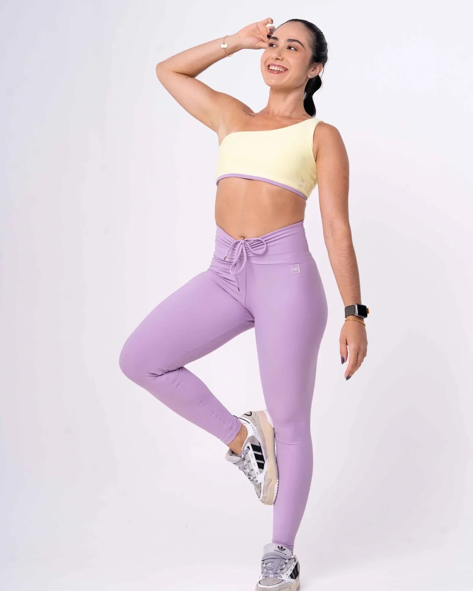 Calça Fitness Slim Lavanda - Maré Maria moda fitness