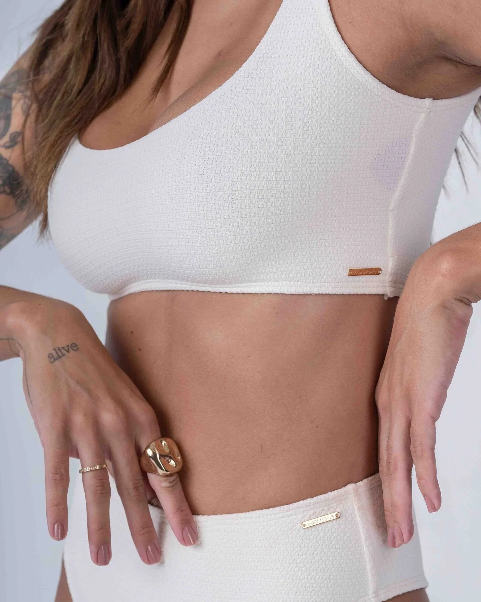 Top Summer Off White - Maré Maria moda fitness